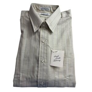 Vintage Royal Knight Shirt USA Made Mens Sz XL 17/34 NOS Stripe Single Needle G5